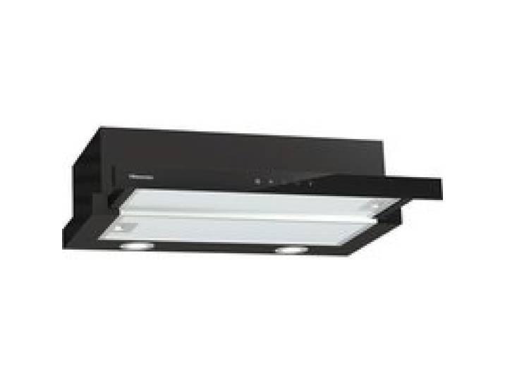 Hotte aspirante intégrée noire - Hisense - Commande tactile - Éclairage LED 2 x 3 W - Débit dair maximal 450