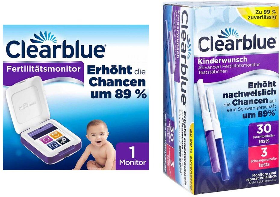 Clearblue Advanced Fertilitätsmonitor 1 stk + Clearblue Fertilit 1stk