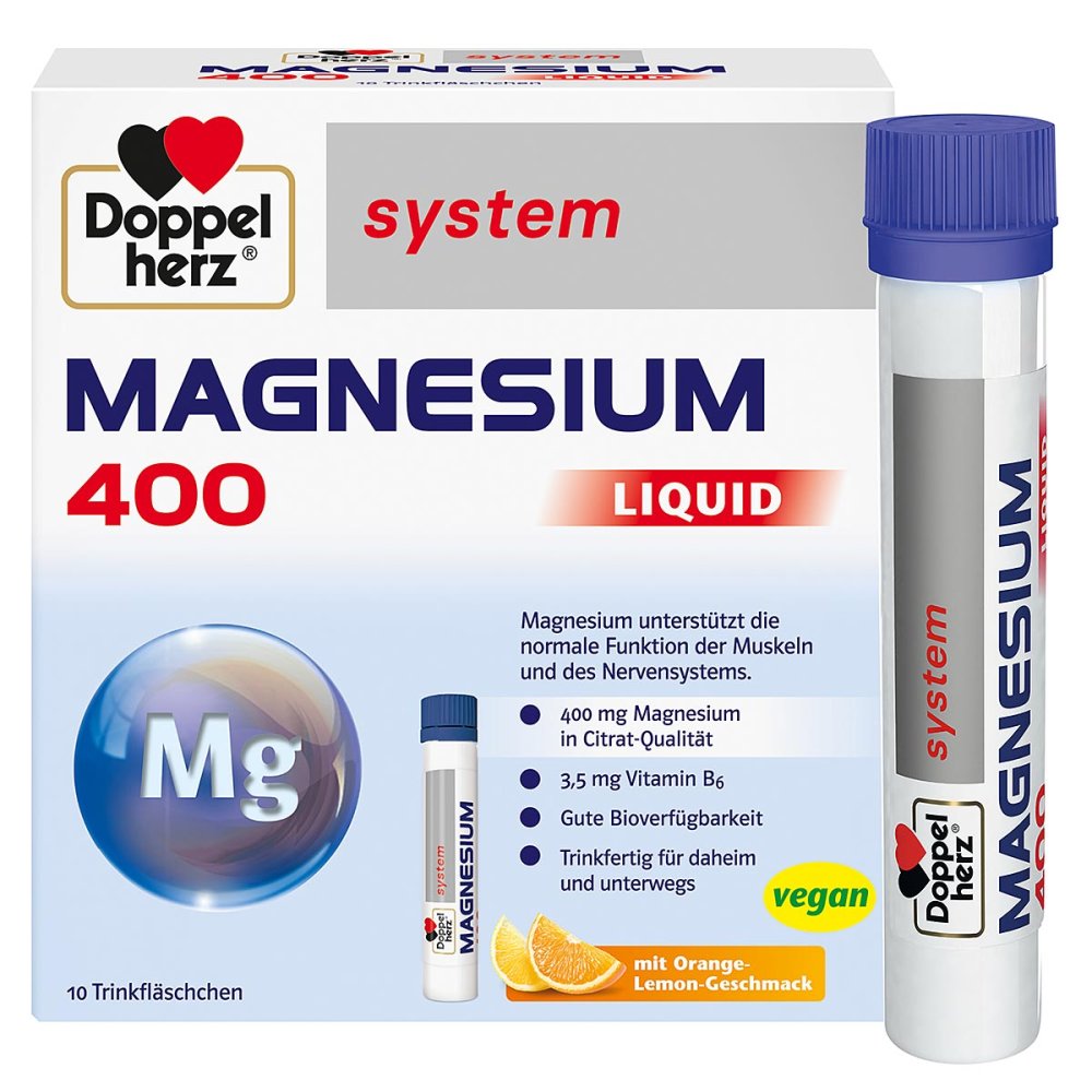 Queisser Pharma GmbH & Co. KG Doppelherz Magnesium 400 Liquid System Trinkampulle (n) 17987430