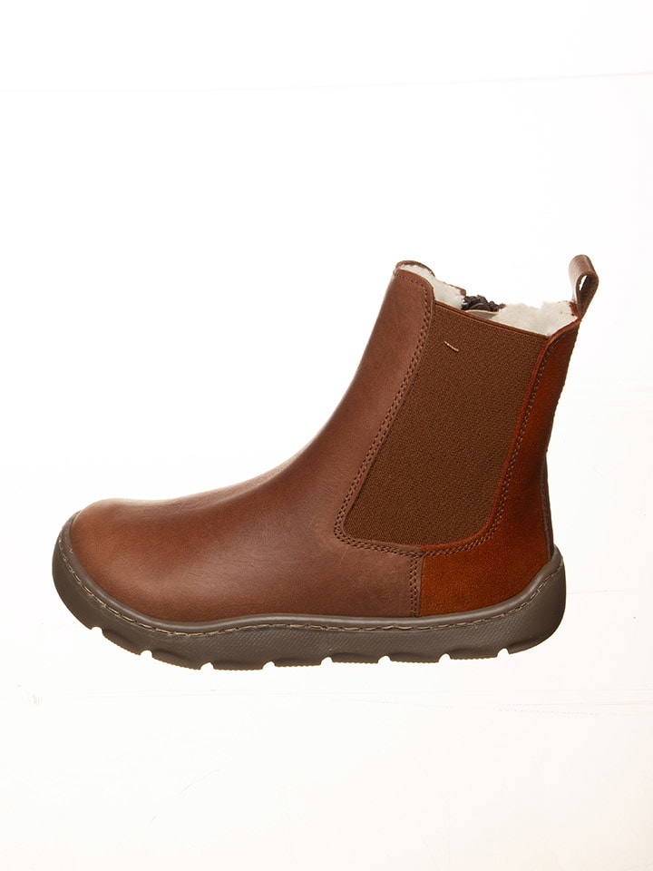 POM POM Leder-Barfußschuhe in Hellbraun - 33