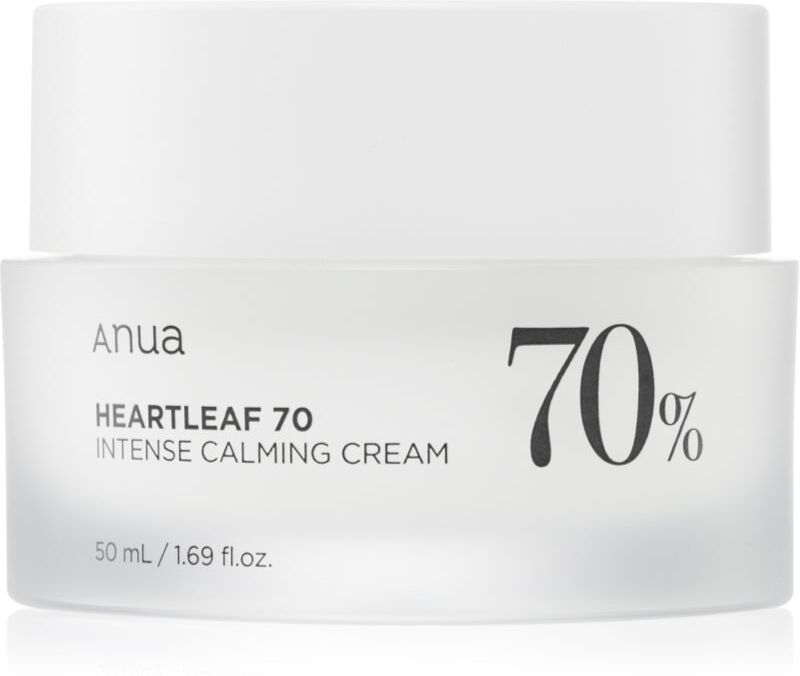 Anua Heartleaf 70% Intense Calming Cream intensive beruhigende und schützende Creme für alle Hauttypen, selbst für empfindliche Haut 50 ml