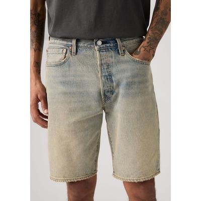 Bermudas LEVI'S "501 ORIGINAL SHORTS", Herren, Gr. 38, N-Gr, beige (my tinted story shorts), Denim/Jeans, Obermaterial: 100% Baumwolle, normal kniefrei, Hosen Bermudas, Jeans-Bermudas mit Stretch, der Klassiker 501 ORIGINAL