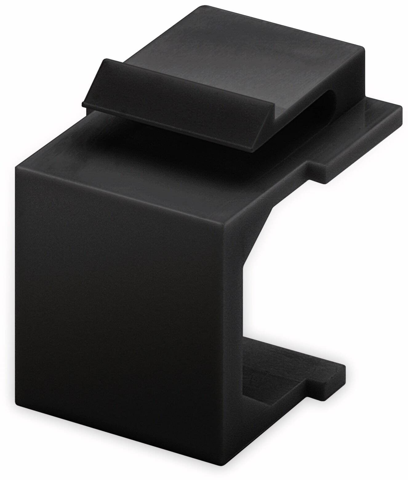 Goobay Keystone-afdekplaat, zwart (4 stuks)