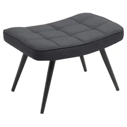 Hocker Uta Dunkelgrau Webstoff
