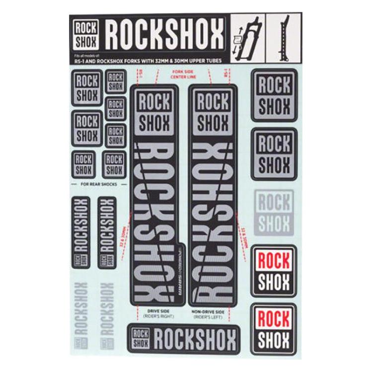 RockShox Aufkleberset Fahrradgabel bis 2018 (104418)