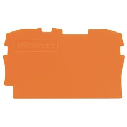 WAGO Abschlussplatte u. Zwischenplatte 2002-1292 orange