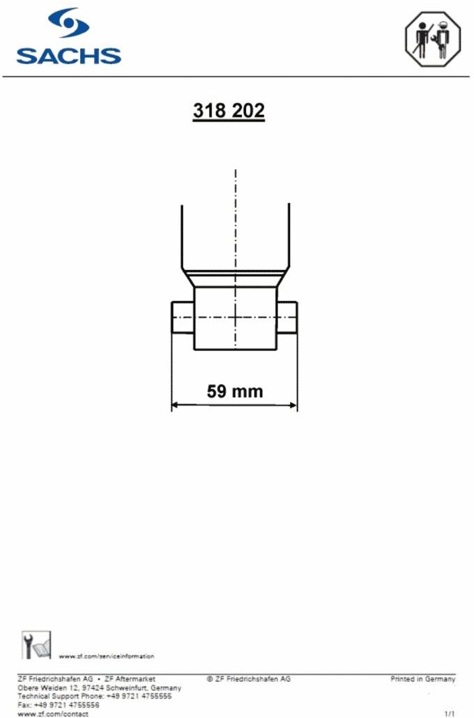 Stoßdämpfer SACHS 318 202