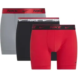 3er Pack NIKE Boxershorts Briefs Herren 1L9 - BLK mlic armx wb/u rd/cl gr h sh wb M