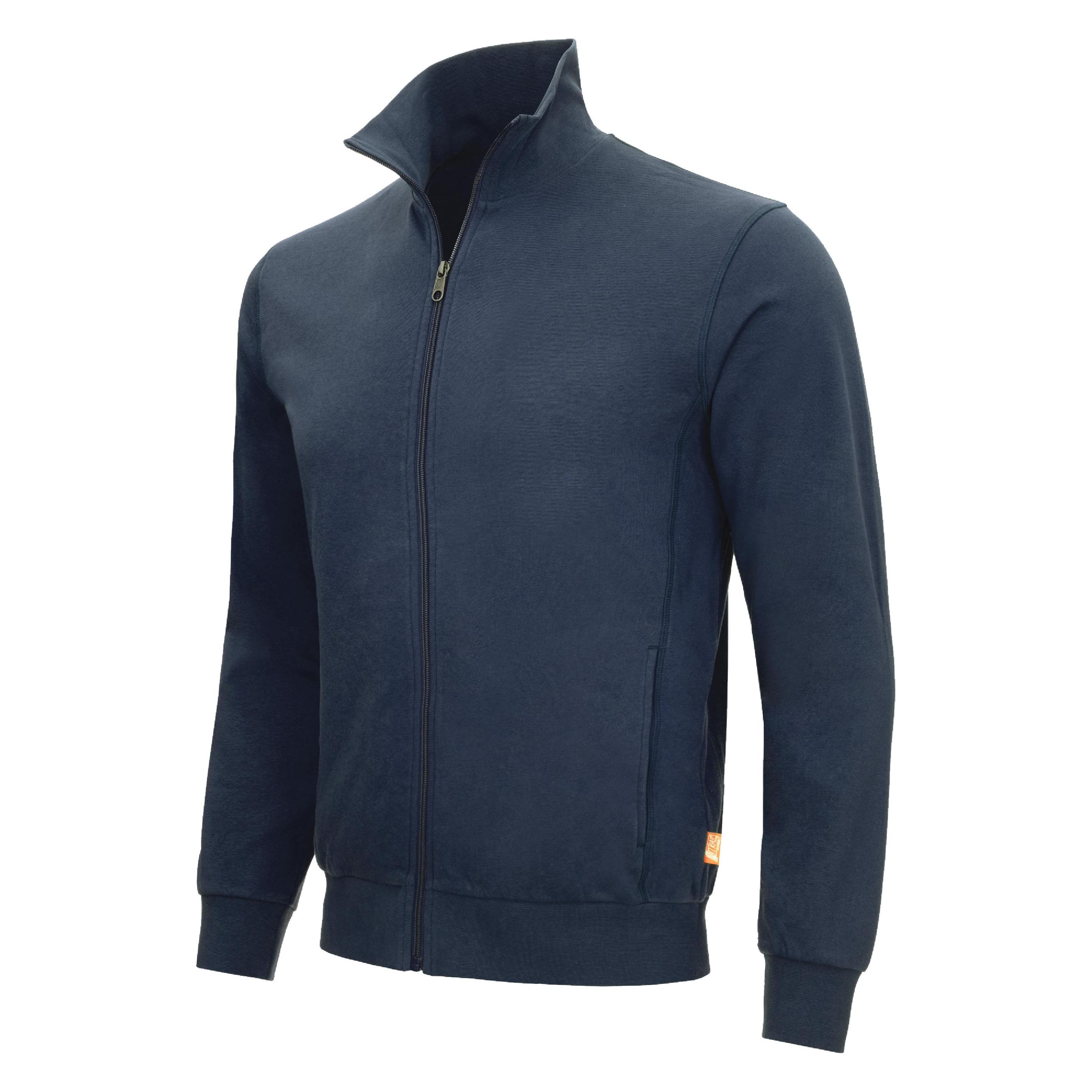 Nitras MOTION TEX LIGHT, Sweatjacke, verschiedene Farben, 300 g/qm, angenehmer Tragekomfort, gekämmt (3XL, 4XL, 5XL, 6XL, L, M, S, XL, XS, XXL) (7020-2100GR.L)