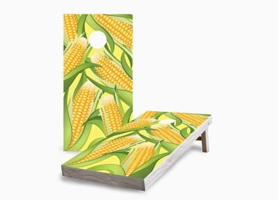 Skip's Garage Corn on the Cob Corn Hole Board Set w Case & Lights