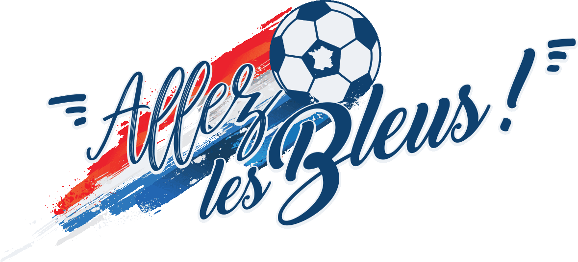 Ambiance-sticker Sticker sport slogan allez les bleus