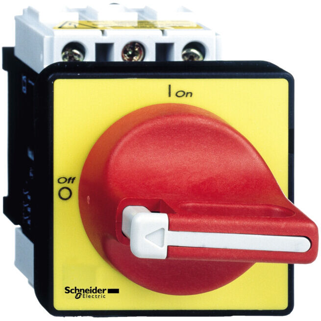 Schneider Electric Interrupteur principal d'arrêt d'urgence 3 pôles VCF02 jaune/rouge (VCF02)