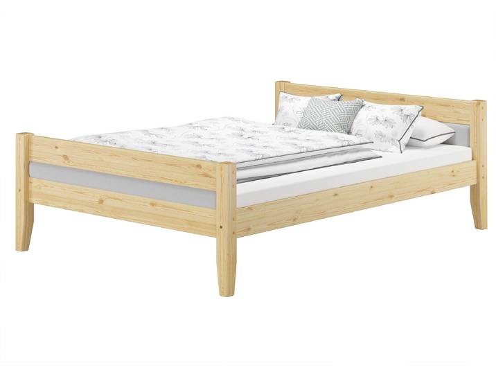 Polsterbett Kiefer Doppelbett 140 x 200 cm Polsterfarbe Wählbar