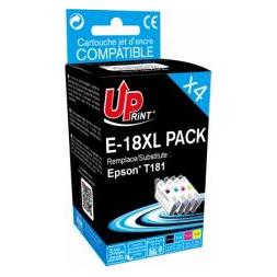 Print Druckerzubehör Uprint UPrint Epson E-18XL Schwarz/Farbe (BK, C, M, Y) (3584770723668)