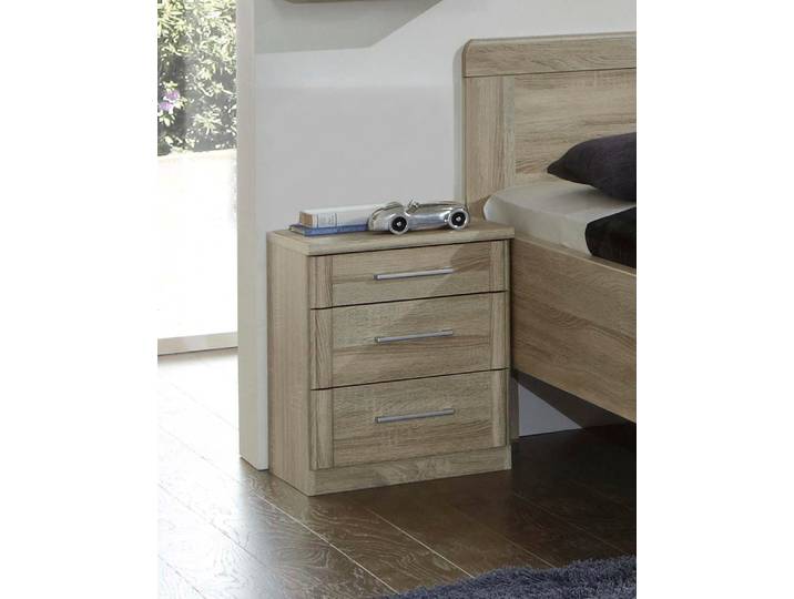 Nachtkonsole WIEMANN Meran , beige (eiche, sägerau), B:40cm H:50cm T:37cm, Holzwerkstoff, Sideboards, Nachtkonsole, vormontiert