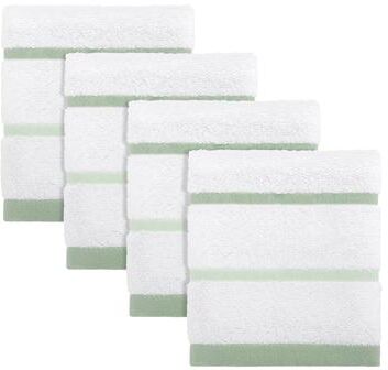 Izod Sandbar Green 4-Pack Washcloth Set
