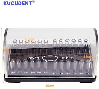 Uplift Picks Professional Dental Acrylic Arch Wire Organizer Holder Case round