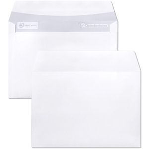 Clairefontaine Briefumschläge 5936C, weiß, C6, ohne Fenster, haftklebend, 80g/m², 50 Stück