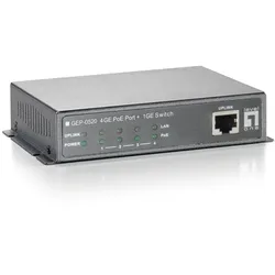 LevelOne 5-Port-Gigabit Ethernet-PoE-Switch, 61.6W, 802.3af PoE, 4 PoE-Ausgängen