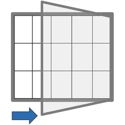 Magnet-Außenvitrine, einflügelig, 1150 x 1000 mm