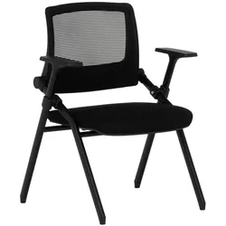 2er-Set Carmen 1707 Besucherstuhl – Schwarz