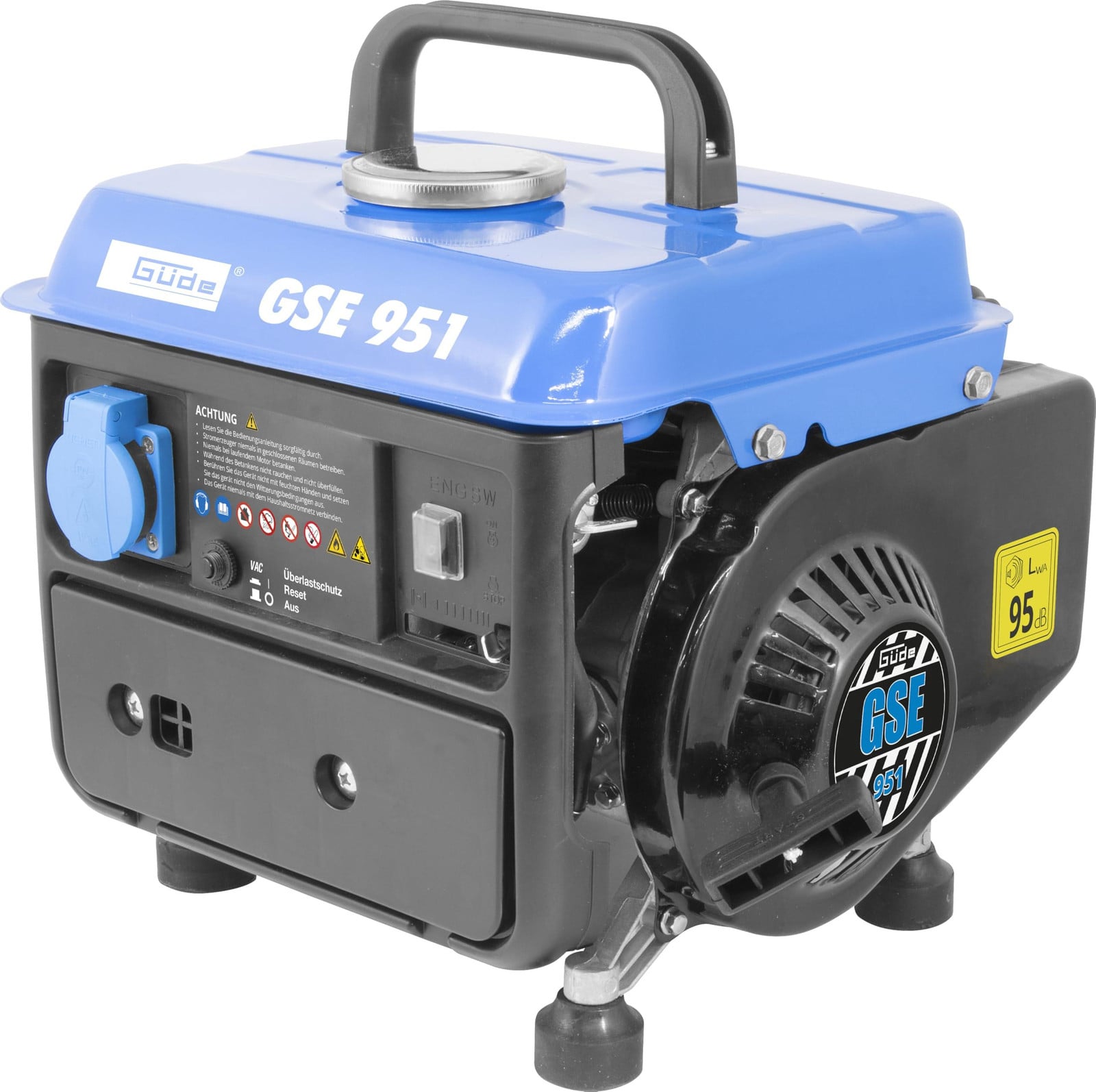Güde Stroomgenerator GSE 951, 2-takt, 1 kW, 3,8 liter (1,5 pk)