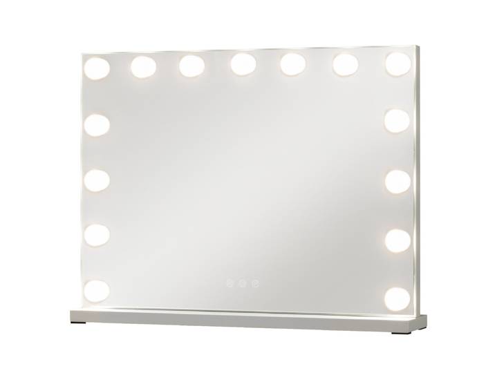 Hollywood-make-upspiegel Met Verlichting Met Drie Lichtkleuren En Instelbare Helderheid-S