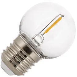 Bailey | LED-Kugellampe Kunststoff | Große Fassung E27 | 1W (ersetzt 10W)
