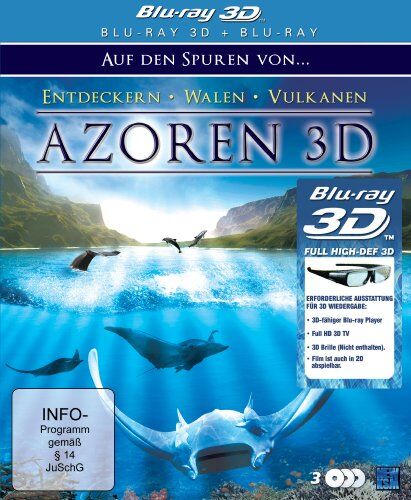 Norbert Vander - Azoren 3D - Auf den Spuren von Entdeckern, Walen und Vulkanen - Die komplette Serie (3x Blu-ray im Digipack) (3D Version inkl. 2D Version & 3D Lenticular Card) [3D Blu-ray] - Preis vom 17.10.2026 19:25:27 h