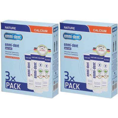 Emmi-Dent Ultraschall Zahncreme nature Set 2x 2x3 St