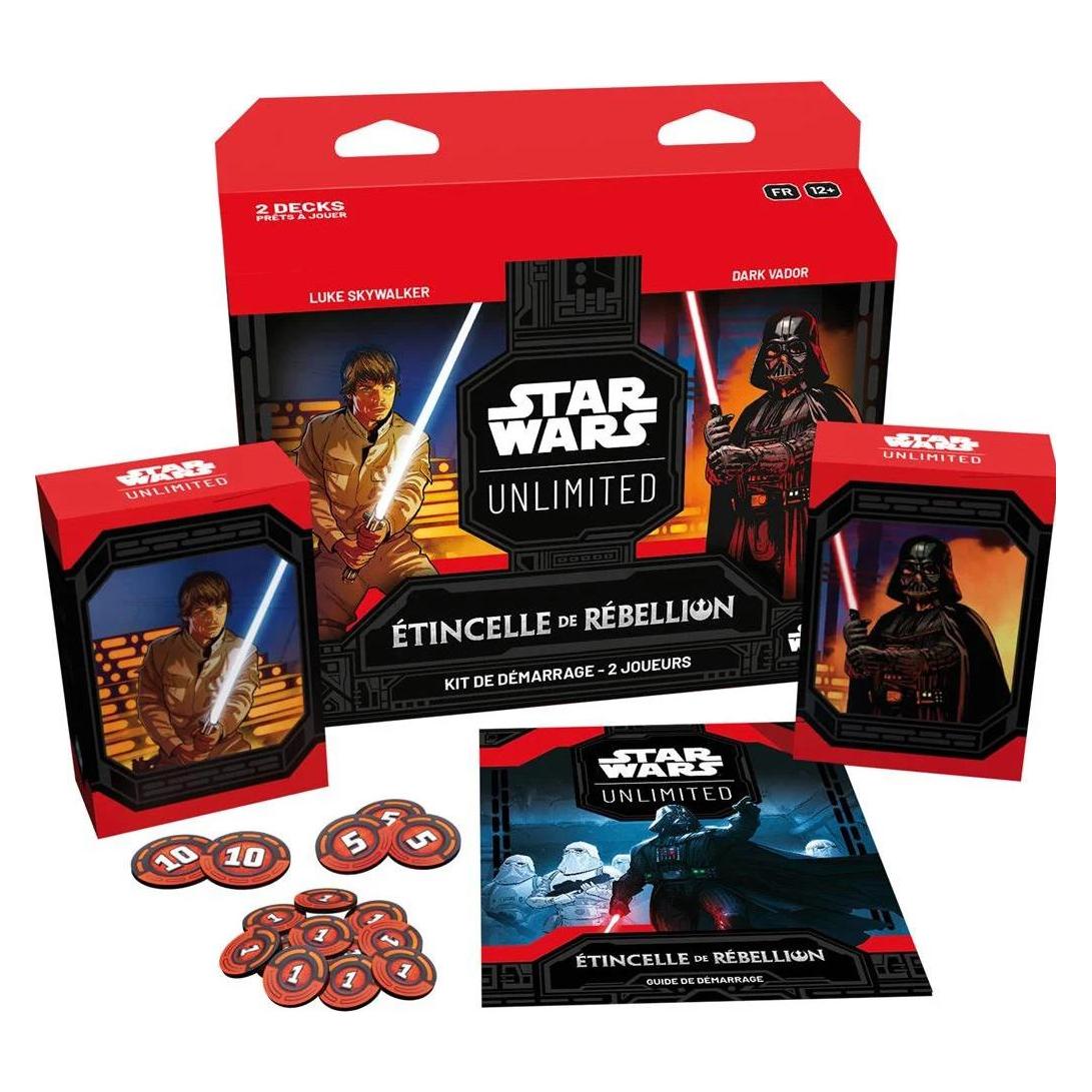 FFG Star Wars: Unlimited - Etincelle de Rébellion - Kit de démarrage 2 joueurs (Französisch) (FFGSWH0103FR)