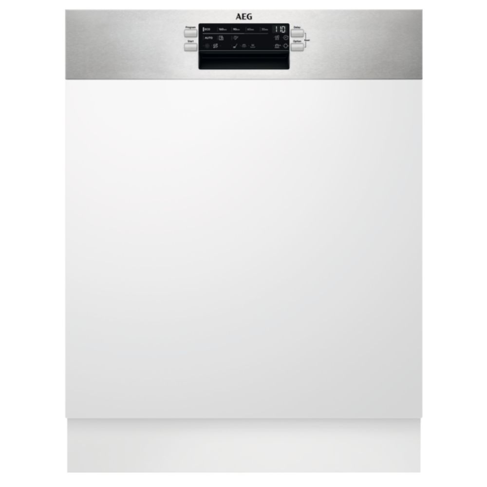 AEG FEE53680ZM, Voll integriert, Standardgröße (60 cm), Edelstahl, Edelstahl, Tasten, LED