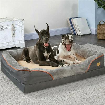 Uplift Essentials Jumbo Orthopedic Memory Foam Dog Bed With Waterproof Removable Cover 2xl