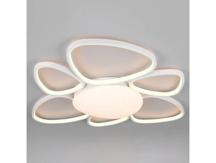 Deckenleuchte Amelio Typ B 80 x 12 x 83cm Weiß/Weiß Kunststoffart: Polycarbonat Material: Kunststoff LED LED-Platine