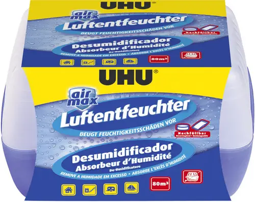 UHU Air Max Granulat-Luftentfeuchter 32m² Transparent