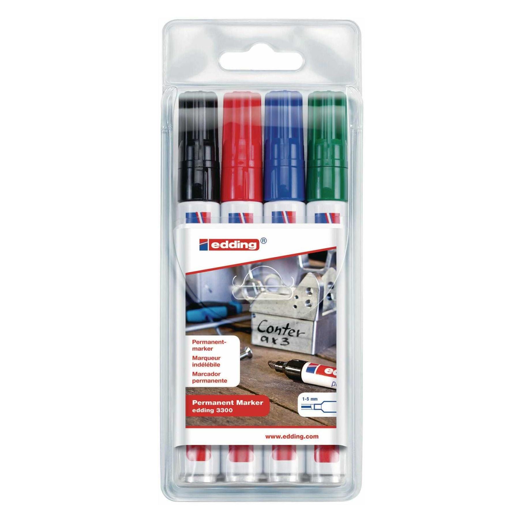 Edding Permanentmarker 3300 (4x) (000595)