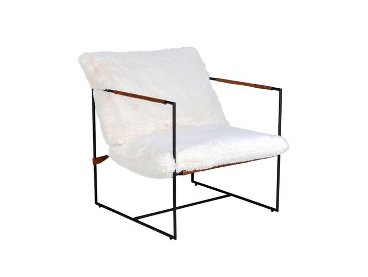 Fauteuil lounge blanc