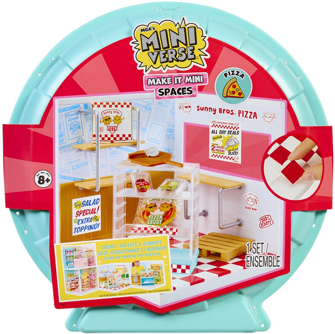 MGA Entertainment MGA's Miniverse Make It Mini Spaces Pizza Shop Starter Pack - Miniature Playset for Collectors and Kids - Ages 3 and Up