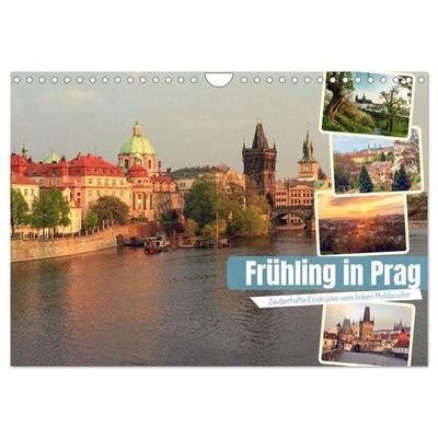 Frühling in Prag (Wandkalender 2026 DIN A4 quer), CALVENDO Monatskalender