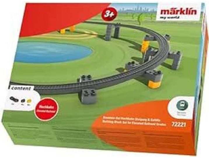 Märklin My World 72221 Bouwstenenset hoogbaan, helling & hellingen, modelbaanaccessoires, spoor H0