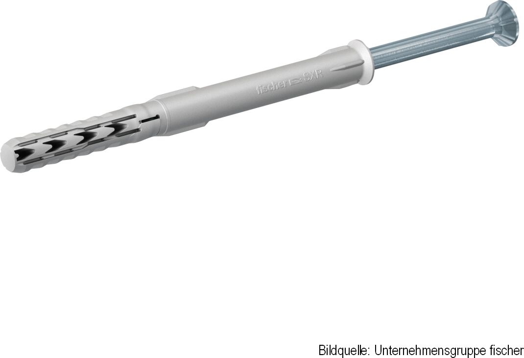 fischerwerke fischer Langschaftdübel SXR 10 x 230 T, mit fischer Sicherheitsschraube, galvanisch verzinkt, 1 Stück