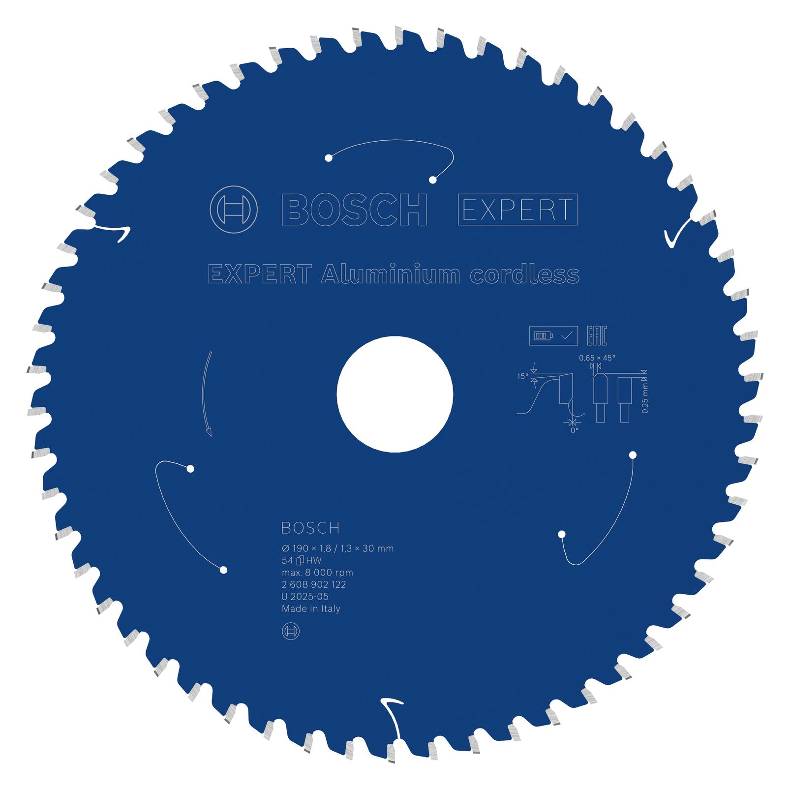 DeWalt EXPERT Aluminium Kreissägeblatt, 190x30 mm, T54 (2608902122)