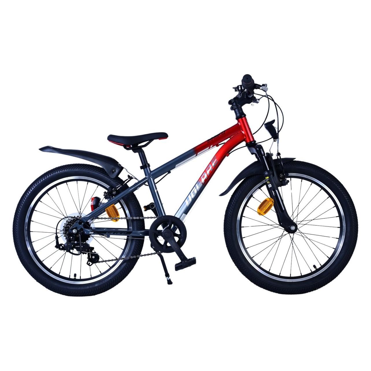 Volare XC Race Children's Bicycle - 20 Zoll - 7 Geschwindigkeit - Rot/Grau (22161) (20") (22161)