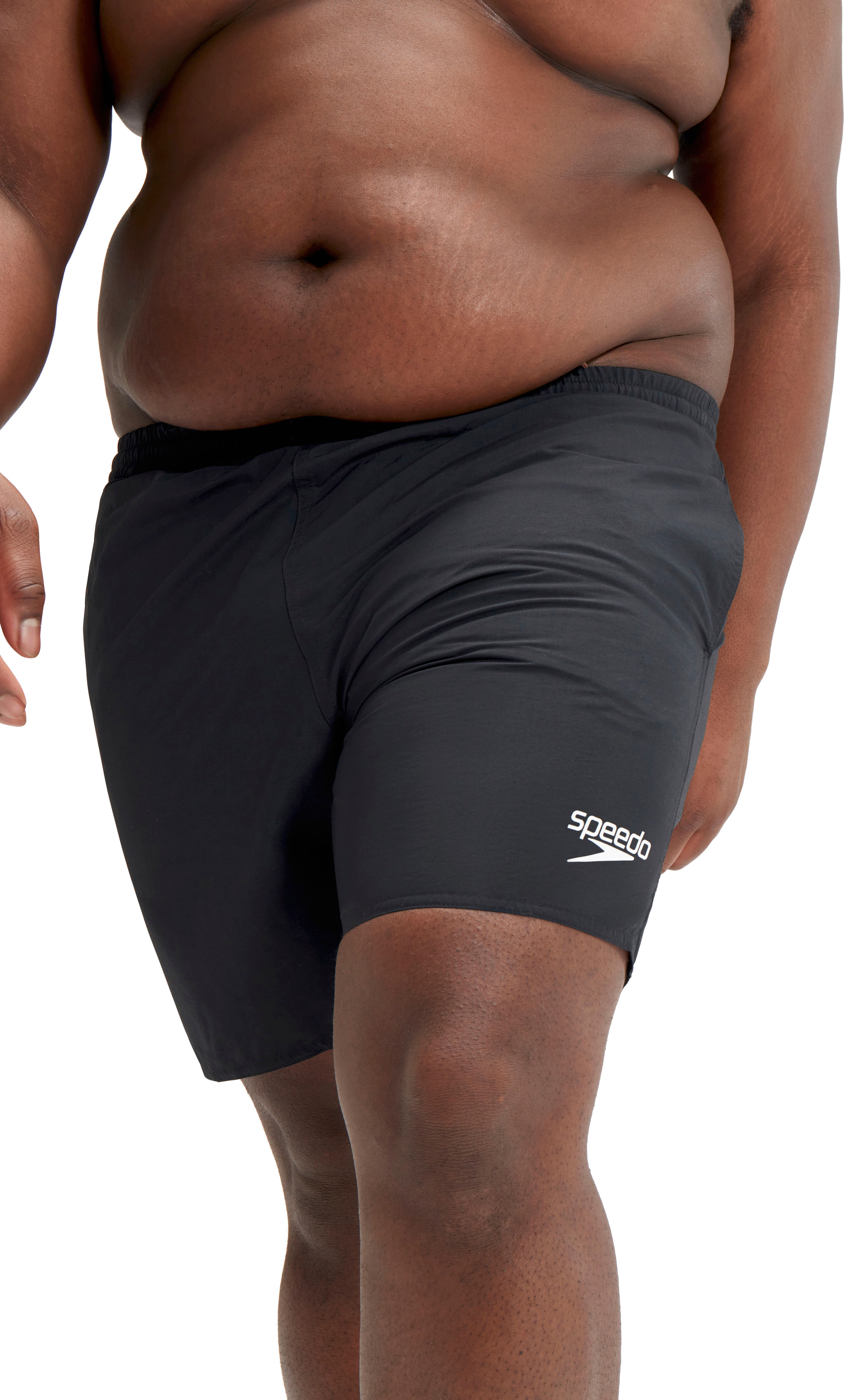 Badeshorts SPEEDO, Herren, Gr. XXXL (58), N-Gr, schwarz, Gewirkt, Polyamid, unifarben, Badehosen Badeshorts, in grossen Grössen schwarz XXXL (58), N-Gr