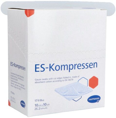 Es-kompressen steril 10x10 cm 8fach