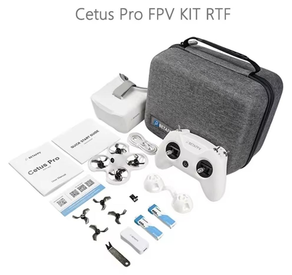 Cetus Pro FPV Kit - FPV-Racing-Drohne - 720P-HD-Kamera - 200 m Reichweite - 32 g Startgewicht - Akku Inklusive - Für Innen- und Außenbereich
