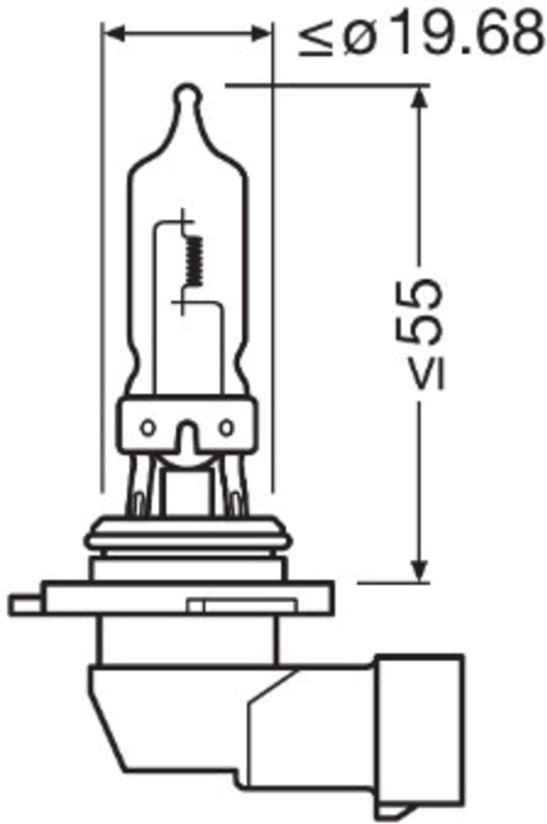 Ams-Osram Glühlampe, Nebelscheinwerfer OSRAM 9005-1BL
