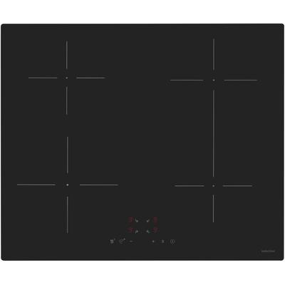 EXQUISIT Induktions-Kochfeld "EKI600-SF-B-380", schwarz, B:59cm H:6cm T:52cm, Kochfelder, mühelos temperaturgesteuert Schokolade schmelzen o. Pommes frittieren