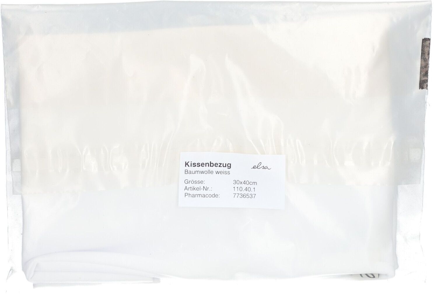Elsa Kissenbezug 30x40cm Baumwolle weiss 1 St Kissen