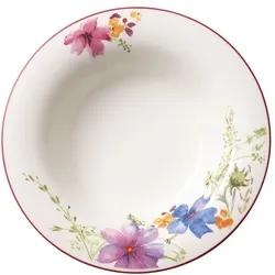 6er-Set Villeroy & Boch Suppenteller Mariefleur Premium Porcelain Rosa
